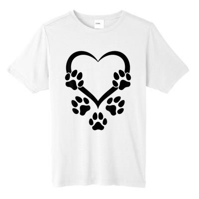 Dog Paw Heart Baby Dogs Dog Paws Hearts Dog Paw Tall Fusion ChromaSoft Performance T-Shirt