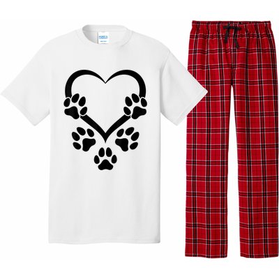 Dog Paw Heart Baby Dogs Dog Paws Hearts Dog Paw Pajama Set