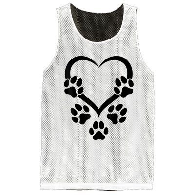 Dog Paw Heart Baby Dogs Dog Paws Hearts Dog Paw Mesh Reversible Basketball Jersey Tank