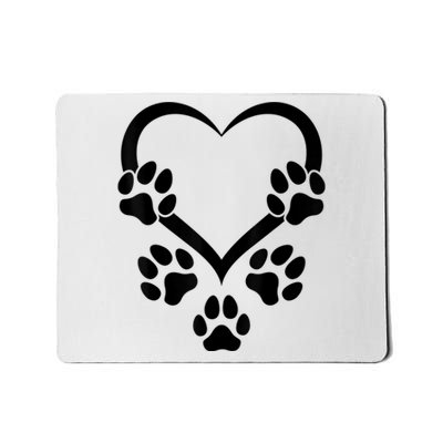 Dog Paw Heart Baby Dogs Dog Paws Hearts Dog Paw Mousepad