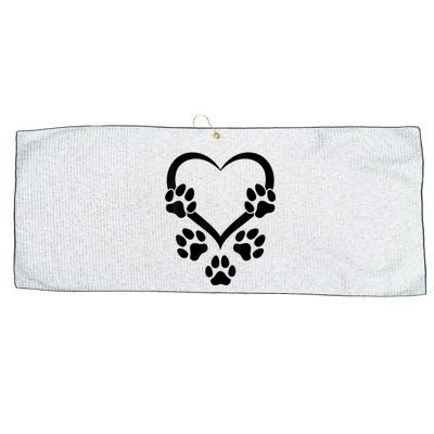 Dog Paw Heart Baby Dogs Dog Paws Hearts Dog Paw Large Microfiber Waffle Golf Towel