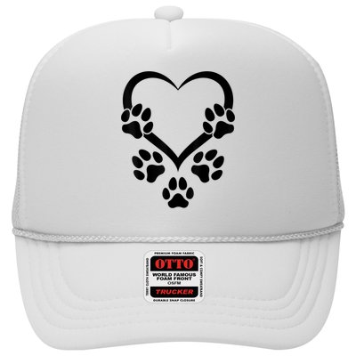 Dog Paw Heart Baby Dogs Dog Paws Hearts Dog Paw Trucker Hat
