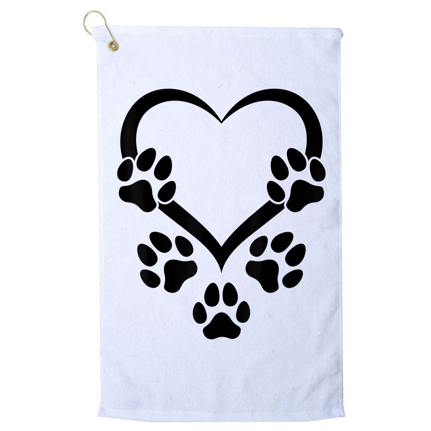Dog Paw Heart Baby Dogs Dog Paws Hearts Dog Paw Golf Towel