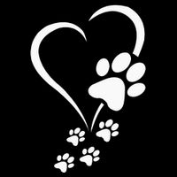Dog Paw Heart Baby Dogs Dog Paws Hearts Dog Paw Print T-Shirt