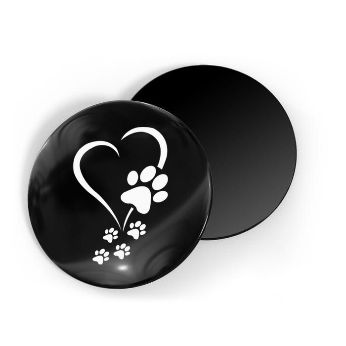 Dog Paw Heart Baby Dogs Dog Paws Hearts Dog Paw Print Magnet