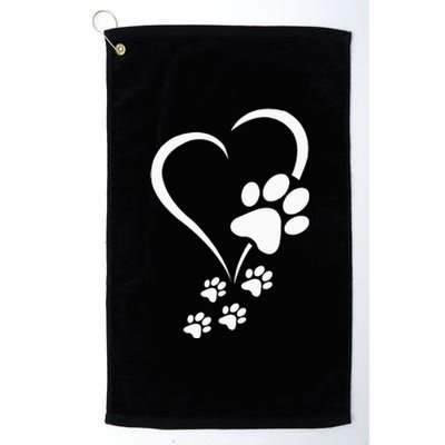 Dog Paw Heart Baby Dogs Dog Paws Hearts Dog Paw Print Platinum Collection Golf Towel