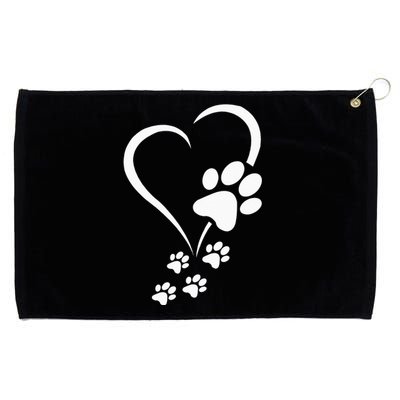 Dog Paw Heart Baby Dogs Dog Paws Hearts Dog Paw Print Grommeted Golf Towel