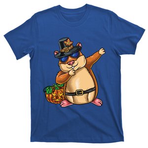 Dabbing Pilgrim Hamster Thanksgiving Cute Gift T-Shirt