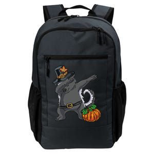 Dabbing Pilgrim Honey Badger Thanksgiving Gift Daily Commute Backpack