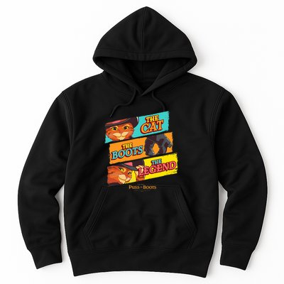 Dreamworks Puss In Boots The Last Wish Logo Panels Hoodie