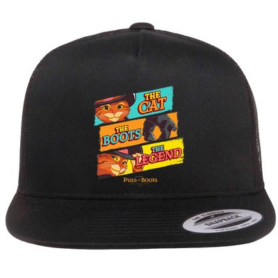 Dreamworks Puss In Boots The Last Wish Logo Panels Flatbill Hat