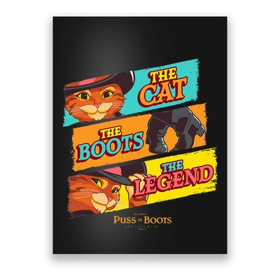 Dreamworks Puss In Boots The Last Wish Logo Panels Poster