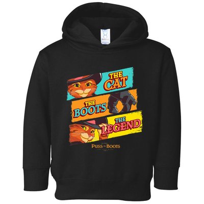 Dreamworks Puss In Boots The Last Wish Logo Panels Toddler Hoodie