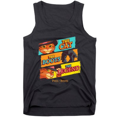 Dreamworks Puss In Boots The Last Wish Logo Panels Tank Top