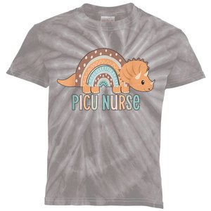 Dinosaur Pediatric ICU Nurse PICU RN Crew Nurse Graduation Kids Tie-Dye T-Shirt