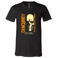 Disobey Politically Incorrect Resist The Great Reset V-Neck T-Shirt