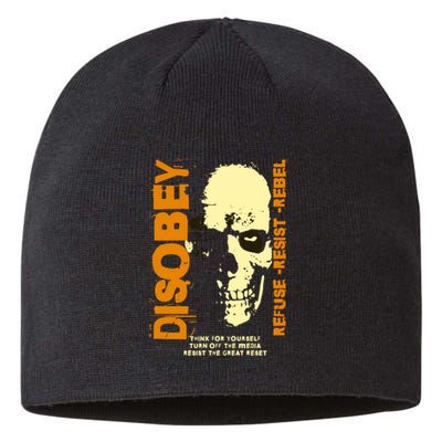 Disobey Politically Incorrect Resist The Great Reset Sustainable Beanie