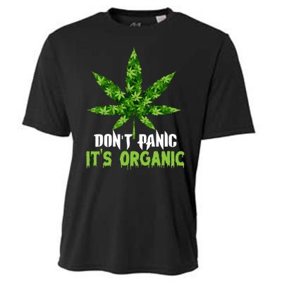 Don't Panic It's Organic Medical Marijuana Cooling Performance Crew T-Shirt