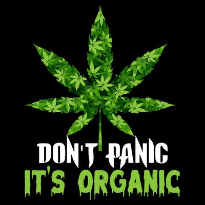 Don't Panic It's Organic Medical Marijuana T-Shirt