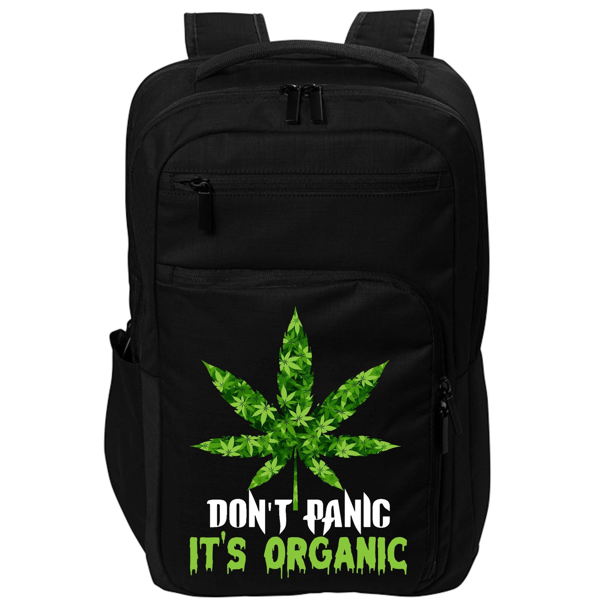 Don't Panic It's Organic Medical Marijuana Impact Tech Backpack