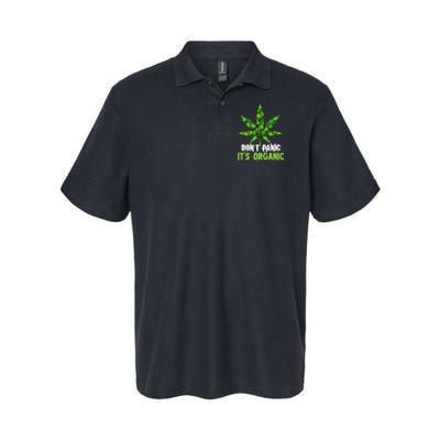 Don't Panic It's Organic Medical Marijuana Softstyle Adult Sport Polo