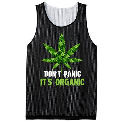 Don't Panic It's Organic Medical Marijuana Mesh Reversible Basketball Jersey Tank