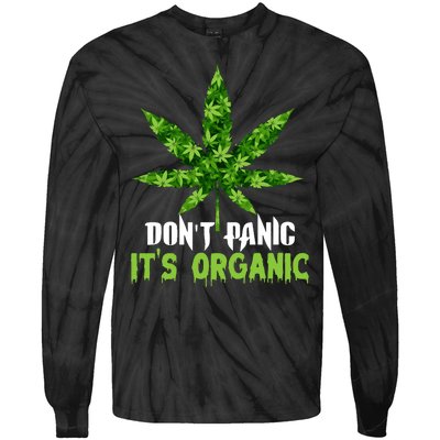 Don't Panic It's Organic Medical Marijuana Tie-Dye Long Sleeve Shirt