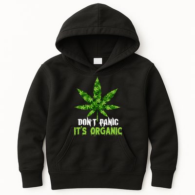 Don't Panic It's Organic Medical Marijuana Kids Hoodie