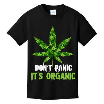 Don't Panic It's Organic Medical Marijuana Kids T-Shirt
