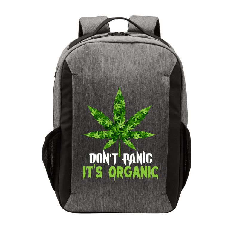 Don't Panic It's Organic Medical Marijuana Vector Backpack