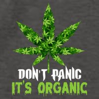 Don't Panic It's Organic Medical Marijuana Vector Backpack