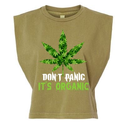 Don't Panic It's Organic Medical Marijuana Garment-Dyed Women's Muscle Tee