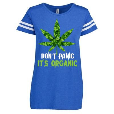 Don't Panic It's Organic Medical Marijuana Enza Ladies Jersey Football T-Shirt