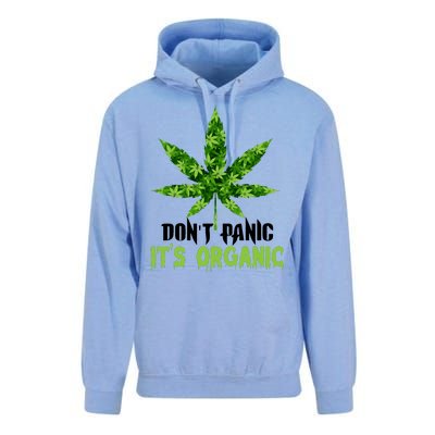 Don't Panic It's Organic Medical Marijuana Unisex Surf Hoodie