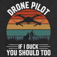 Drone Pilot If I Duck You Should Too, Quadcopter Drone Pilot Knit Cap Winter Beanie