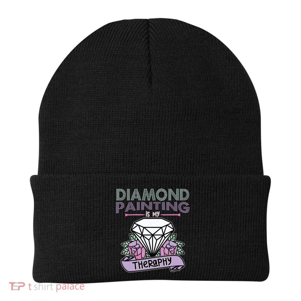 Diamond Painting Is My Therapy Diamond Painting Gifts Beanie