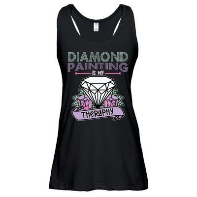 Diamond Painting Is My Therapy Diamond Painting Gifts Ladies Essential Flowy Tank