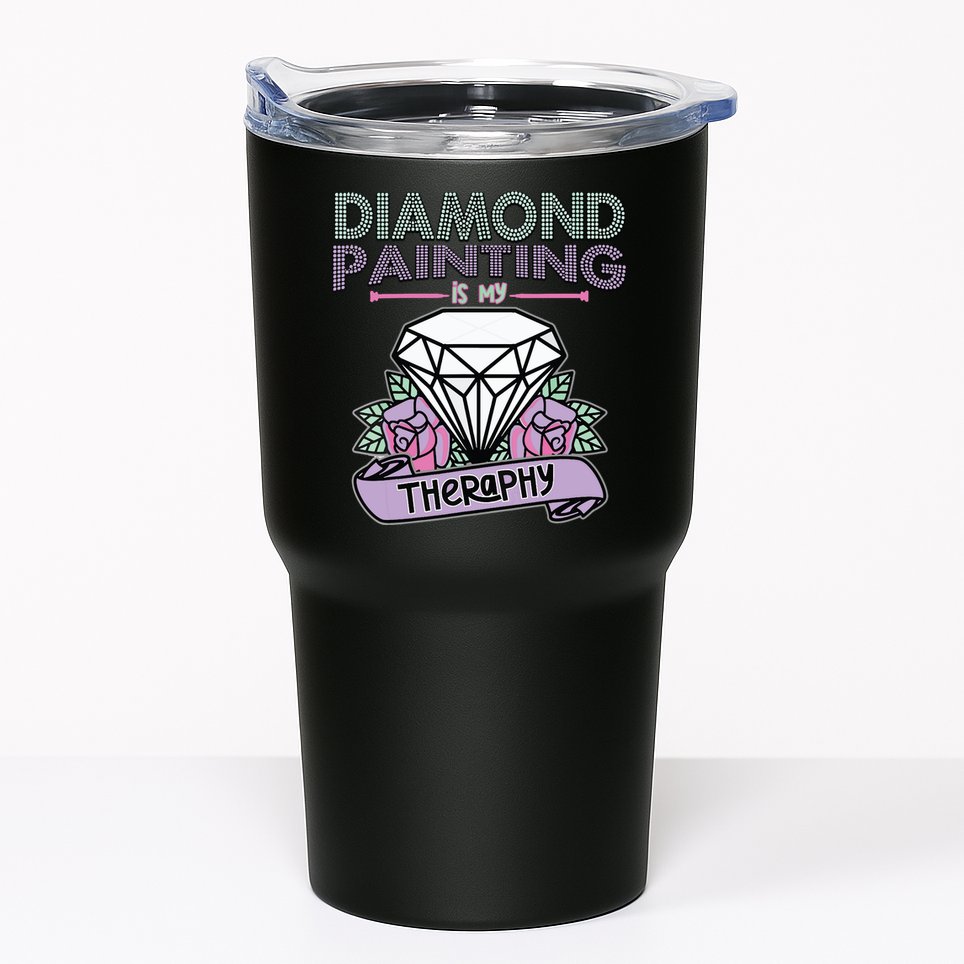 Diamond Painting Is My Therapy Diamond Painting Gifts Tumbler