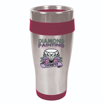 Diamond Painting Is My Therapy Diamond Painting Gifts 16oz Travel Tumbler