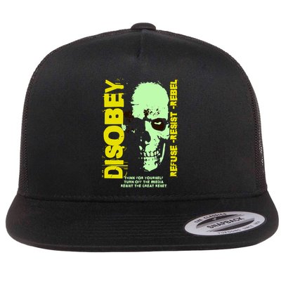 Disobey Politically Incorrect Resist The Great Reset Flatbill Hat