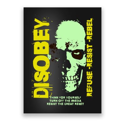 Disobey Politically Incorrect Resist The Great Reset Poster