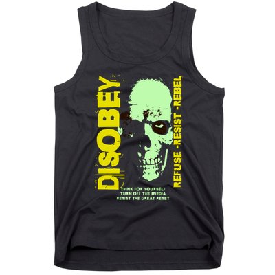 Disobey Politically Incorrect Resist The Great Reset Tank Top