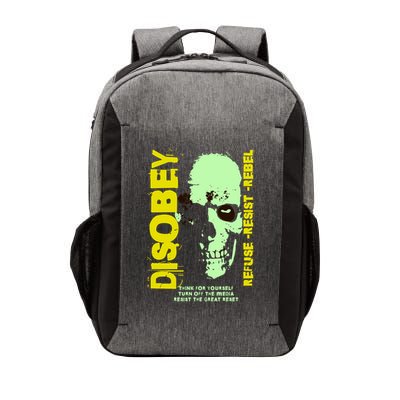 Disobey Politically Incorrect Resist The Great Reset Vector Backpack
