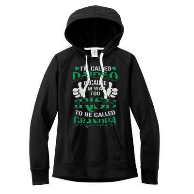 Daideo Proud Irish Grandpa Saint Patrick's Day Women's Fleece Hoodie