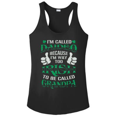 Daideo Proud Irish Grandpa Saint Patrick's Day Ladies PosiCharge Competitor Racerback Tank