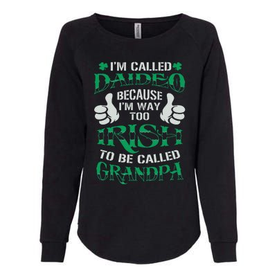 Daideo Proud Irish Grandpa Saint Patrick's Day Womens California Wash Sweatshirt