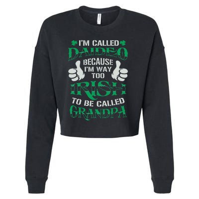 Daideo Proud Irish Grandpa Saint Patrick's Day Cropped Pullover Crew