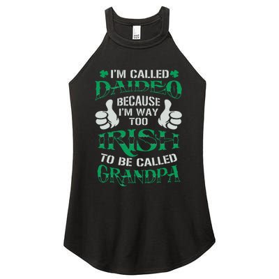 Daideo Proud Irish Grandpa Saint Patrick's Day Women's Perfect Tri Rocker Tank