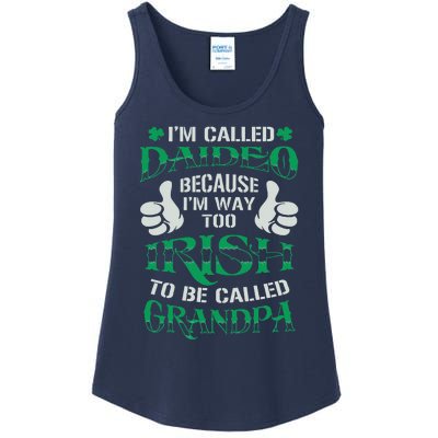 Daideo Proud Irish Grandpa Saint Patrick's Day Ladies Essential Tank