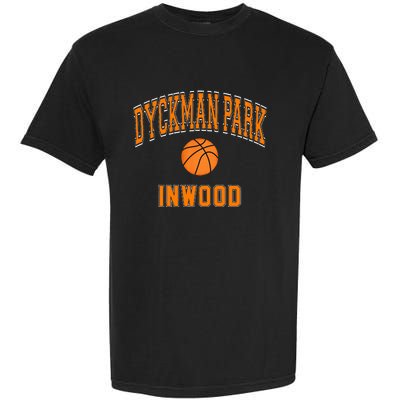 Dyckman Park Inwood Text Basketball Orange Print Garment-Dyed Heavyweight T-Shirt